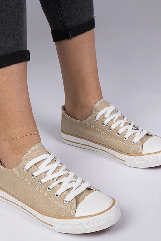 Beige klassische Damensneaker Menfis