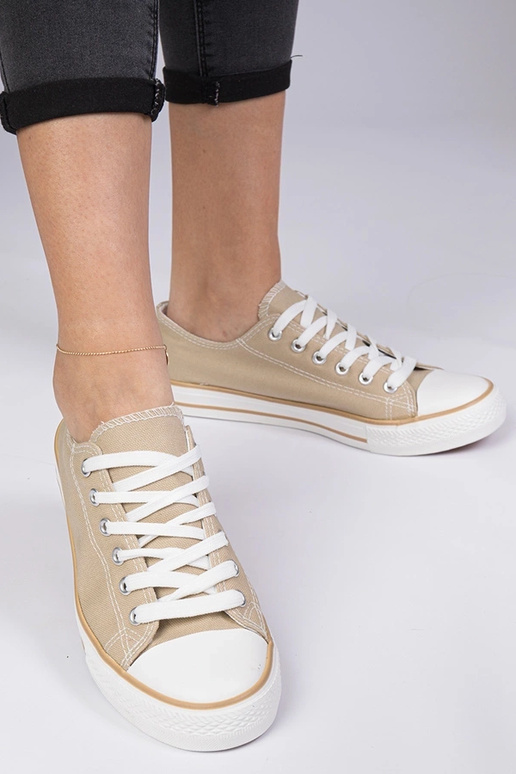 Beige klassische Damensneaker Menfis