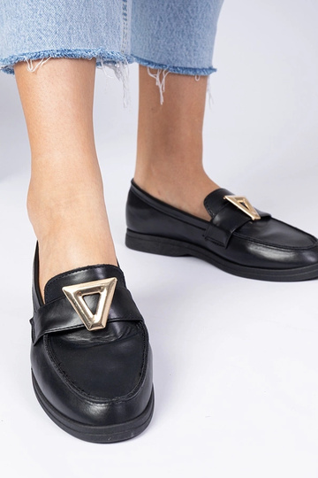 Schwarze Damenmokassins mit... 2