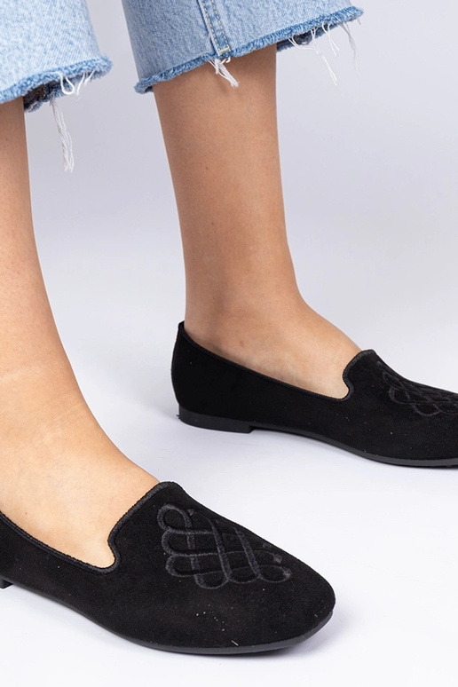 Schwarze Damen-Ballerinas aus...