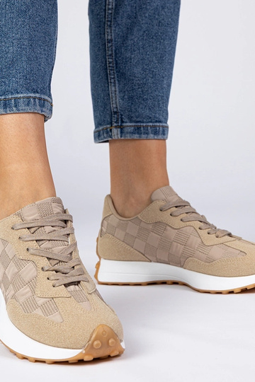 Beige Damen-Sneaker sportlich Samara 2