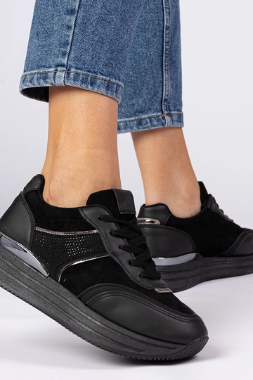 Schwarze Damen Sneakers auf... 2