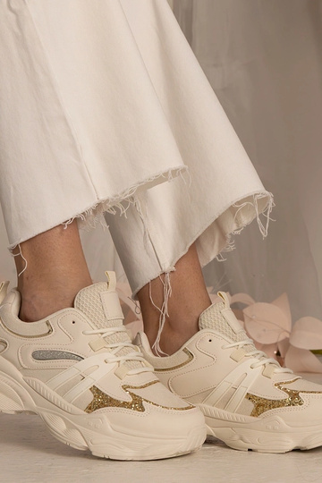 Beige Damen-Sneakers...