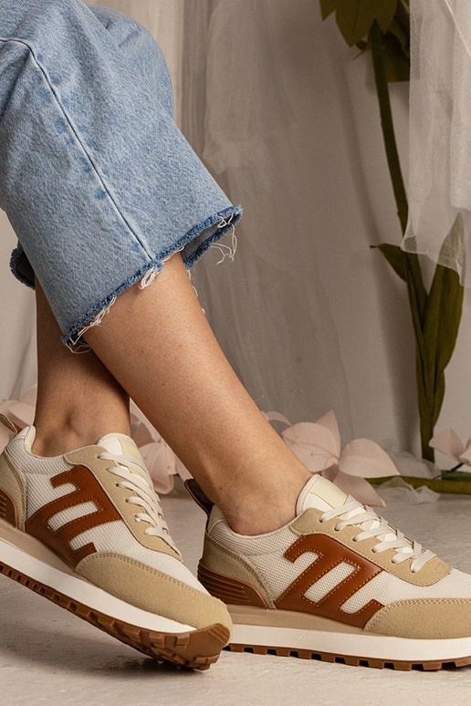 Beige Damen-Sneakers sportlich Marena Beige Damen-Sneakers sportlich Marena