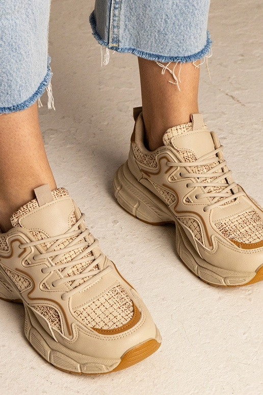 Beige Damen-Sneakers sportlich Maurita Beige Damen-Sneakers sportlich Maurita