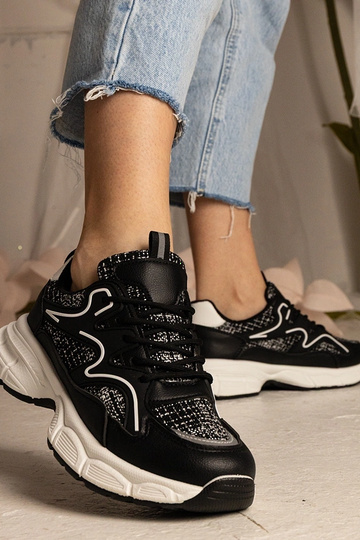 Schwarze Damen Sneakers Sport Maurita