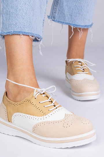 Beige klassische Oxfords,... 2