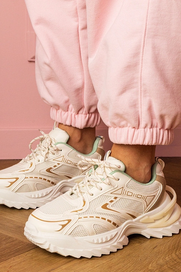 Beige Damen-Sneaker auf... 2