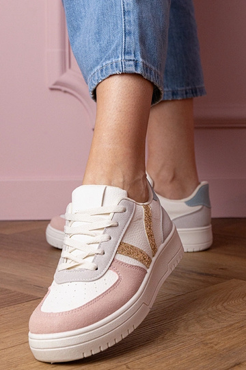 Bunte Damen-Sneaker mit Glitzerdetails Blona