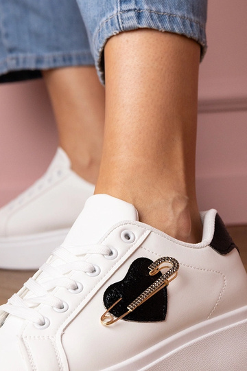 Weiße Damen-Sneaker mit...