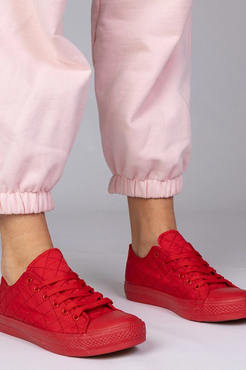 Rote klassische gefütterte Schuhe, „Nessa"