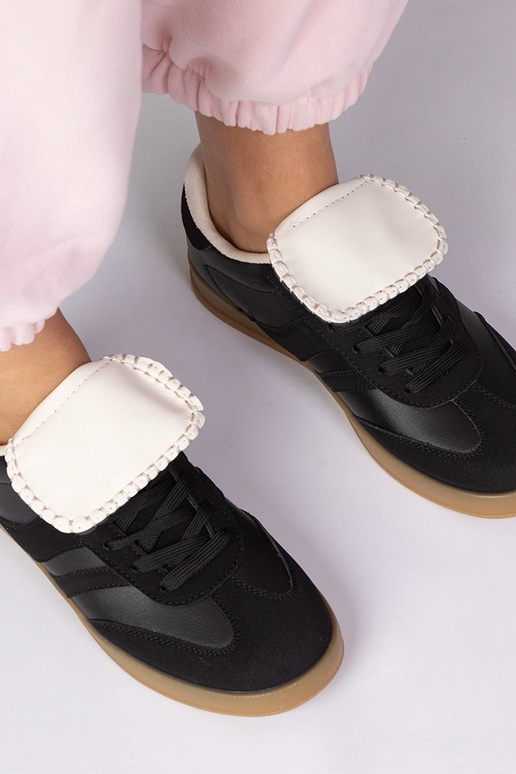 Schwarze sportliche Damenschuhe, „Lukka"