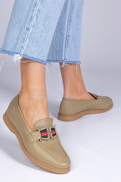 Schwarze Mokassins aus Kunstleder mit...