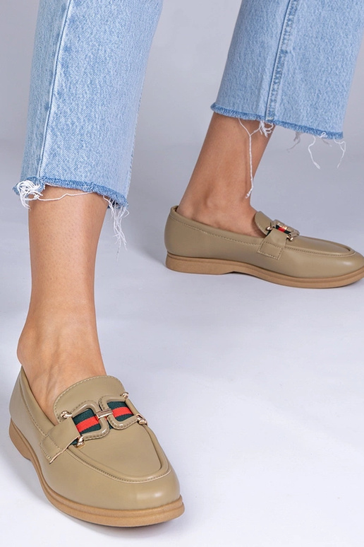 Schwarze Mokassins aus Kunstleder mit...