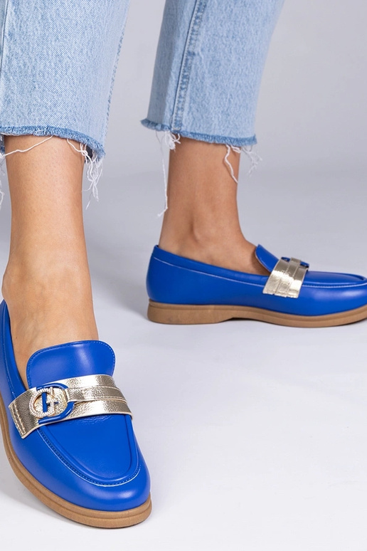 Sandfarbene Mokassins aus Kunstleder...