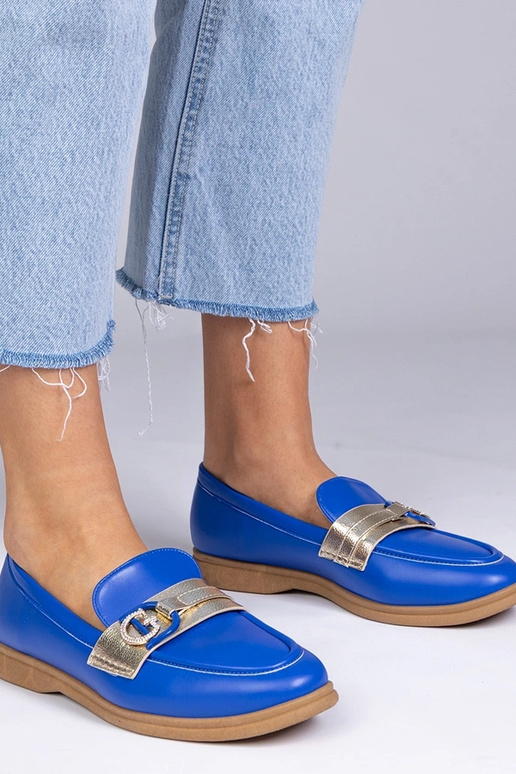 Sandfarbene Mokassins aus Kunstleder...