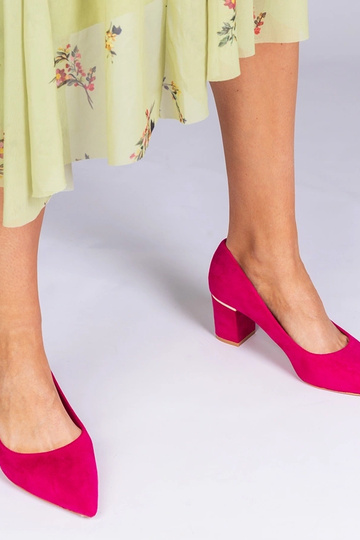 Rosa Damen High Heels aus... 2