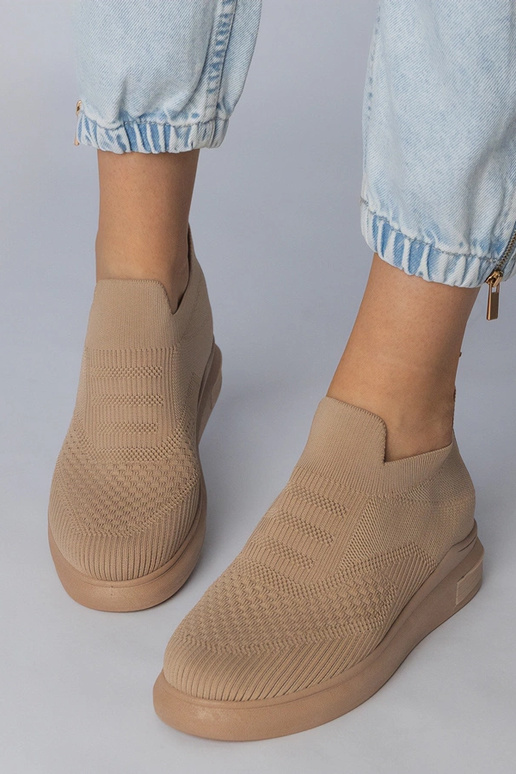 Braune Slip-On-Schuhe, „Merinsa"