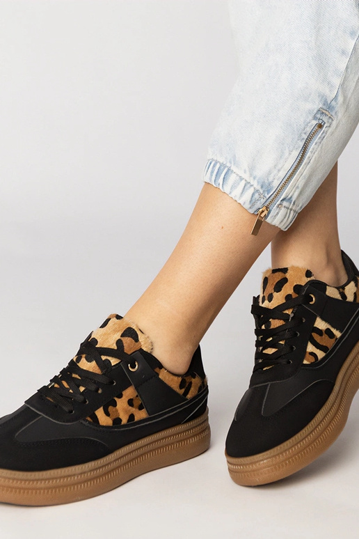 Damen Sneaker mit Pantherdruck aus...