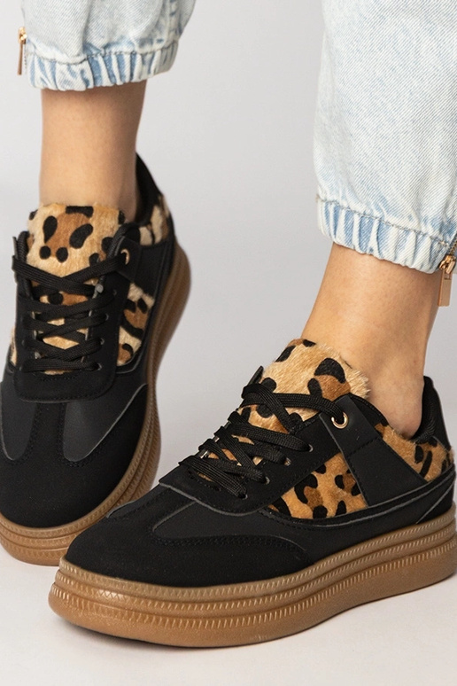 Damen Sneaker mit Pantherdruck aus...
