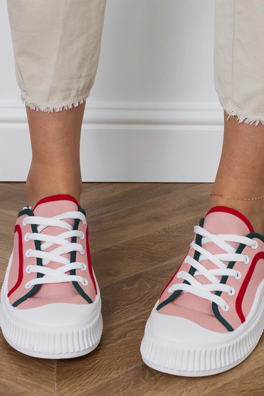 Rosa Damenplattformschuhe, „Salis"