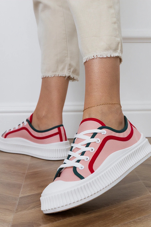 Rosa Damenplattformschuhe, „Salis"