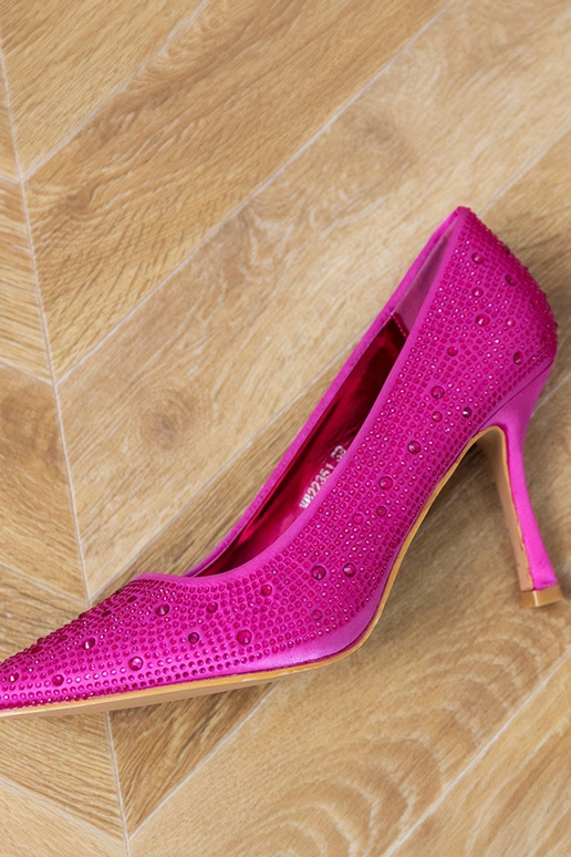 Rosa Seiden-Sandalen mit Zirkonia Kortis