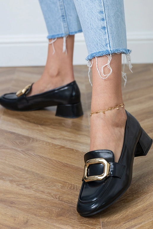 Schwarze Damen-Pantoletten auf...