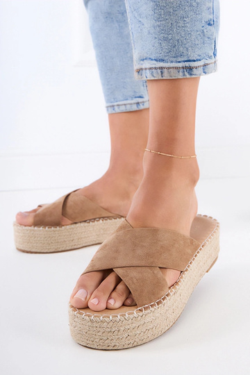Braune Espadrilles mit... 2