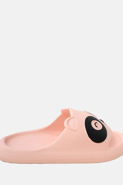 Rosa Kinder-Slipper mit Panda-Motiven... Rosa Kinder-Slipper mit Panda-Motiven...