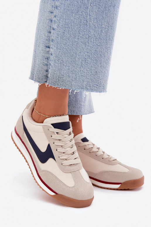 Turnschuhe Sneakers Stilvollllschuhe Feminin Beige Zerina