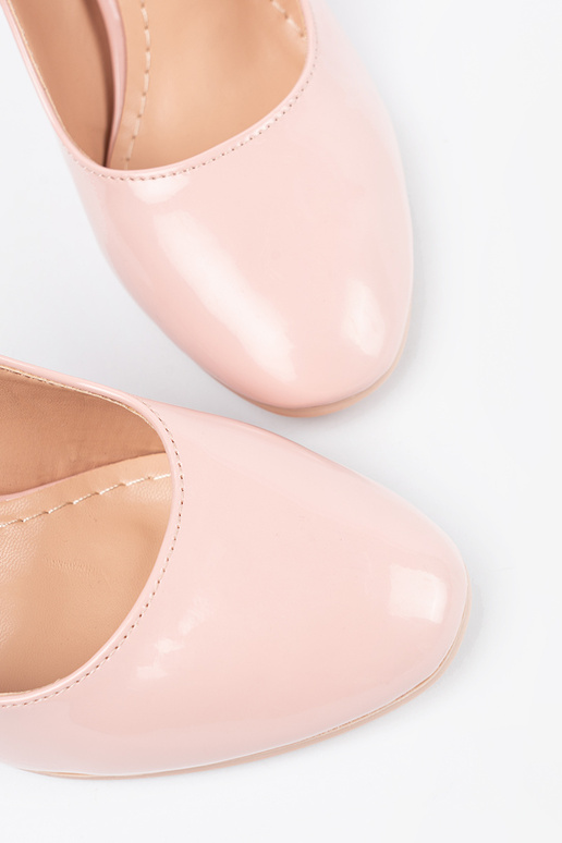 Rosa lackierte High Heels