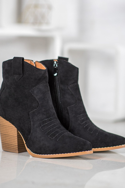 Cowboy-Stil Schnürstiefel mit Absatz