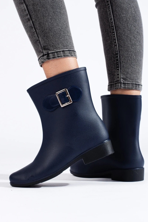 Marineblaue Gummistiefel von Shelovet