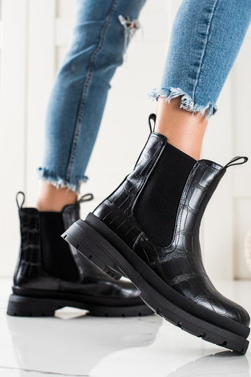 schwarze Chelsea-Stiefel 2