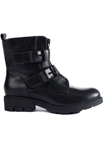 Schwarze Damenstiefel mit...