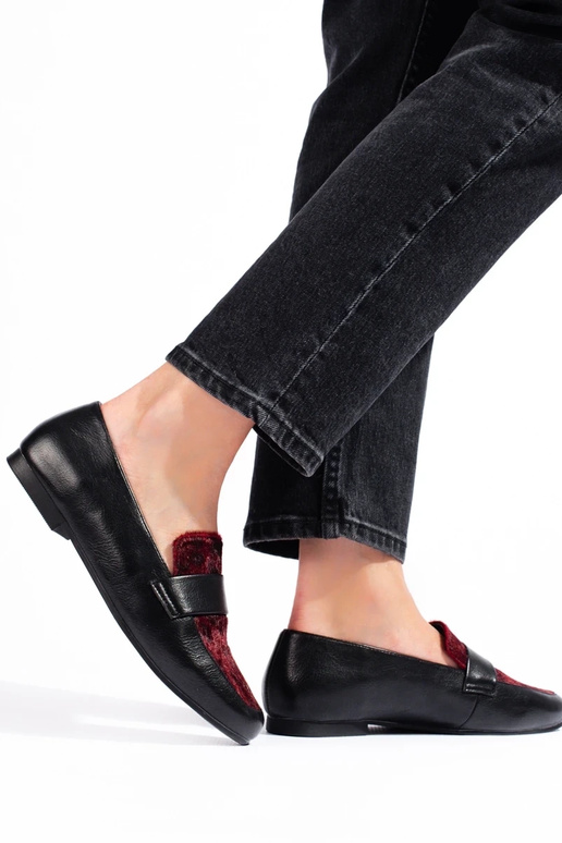 Damenschuhe mit Fell Shelovet schwarz...