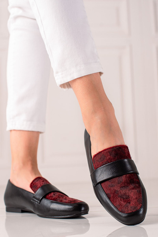 Damenschuhe mit Fell Shelovet schwarz...