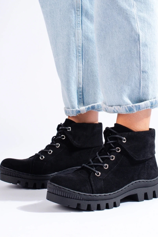 schwarze Damenschuhe S.Barski