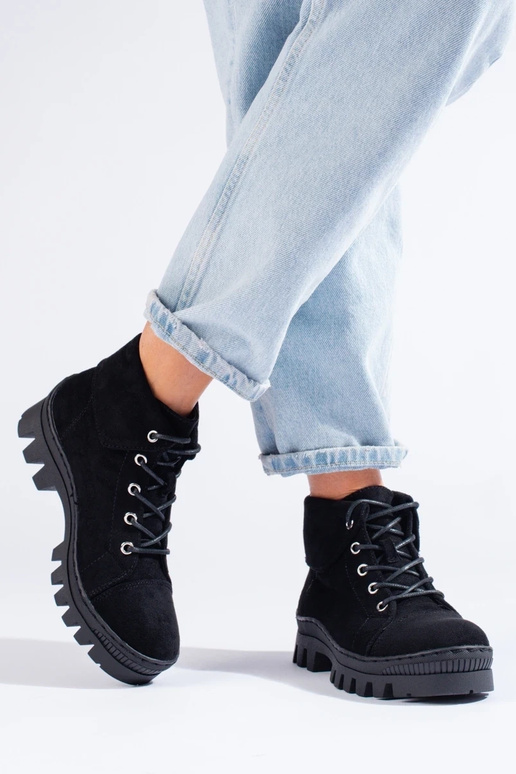 schwarze Damenschuhe S.Barski