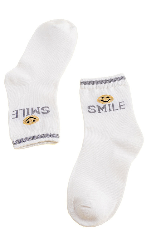 Socken Shelovet weiße Farbe Smile Socken Shelovet weiße Farbe Smile