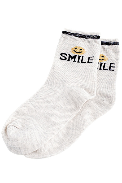 Socken Shelovet hellgraue Farbe Smile Socken Shelovet hellgraue Farbe Smile