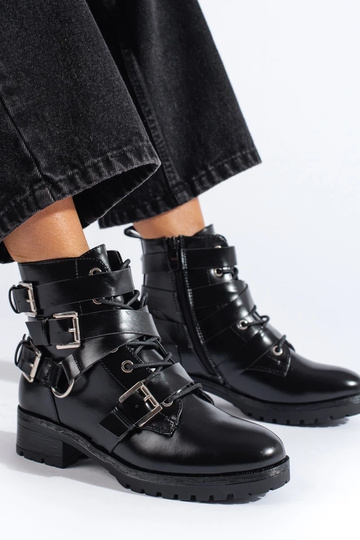 schwarze Damenstiefel mit... 2
