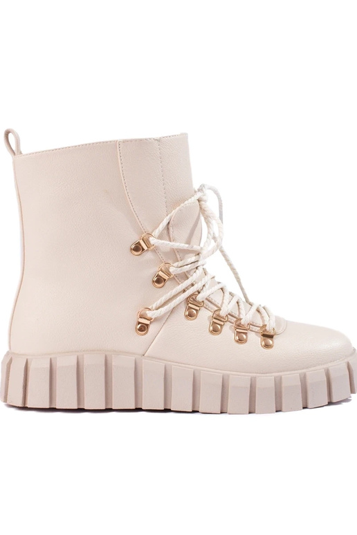 Beige isolierte Damenschuhe mit...