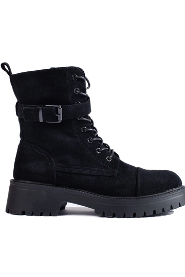 Wildleder-Stiefeletten mit...