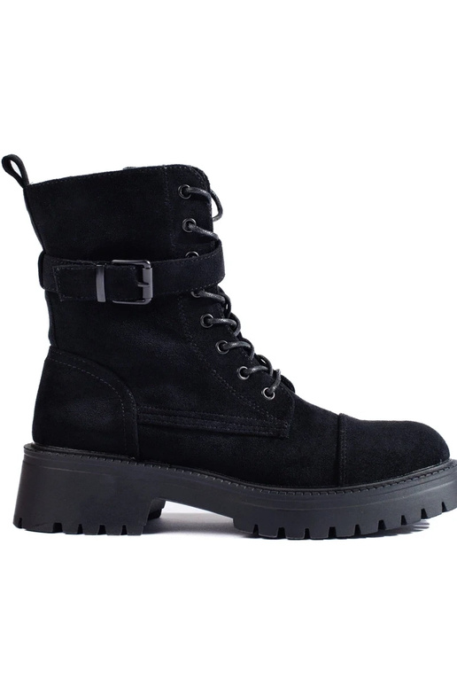 Wildleder-Stiefeletten mit Schnallen Wildleder-Stiefeletten mit Schnallen