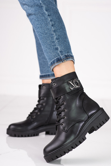 Schwarze Damenstiefel 2