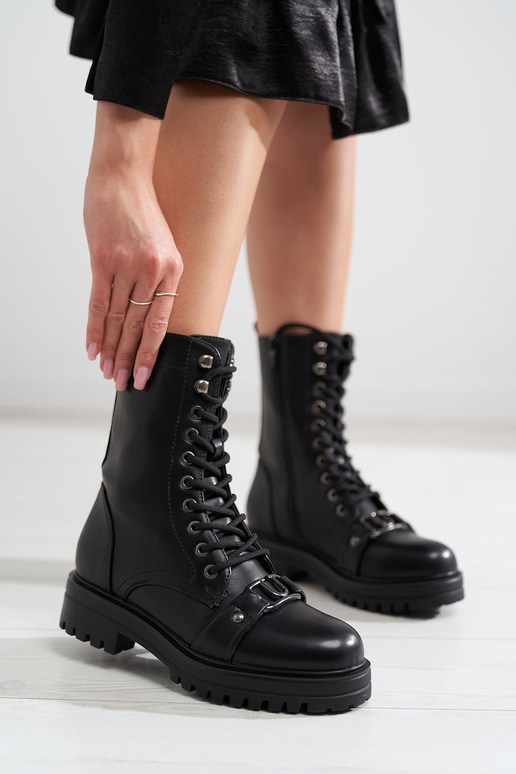 Schwarze Damen-Stiefeletten