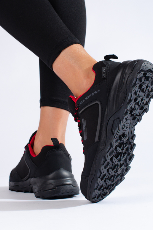 Schwarze wasserdichte Trekking-Schuhe...