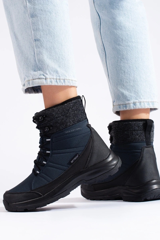 mit Schnürsenkel Damen-Schneestiefel...